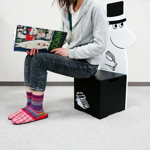 Wooden BOX chair (Moominpappa) <Order item> [Not eligible for wrapping]