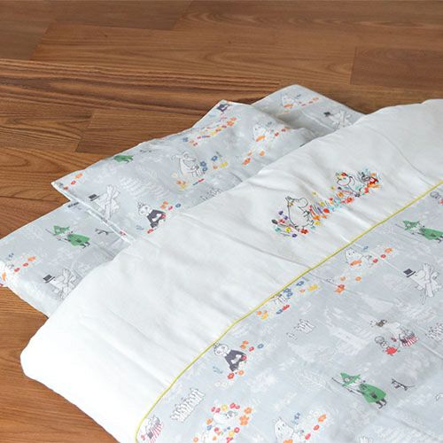 MOOMINBABYベビーふとんミニ7点セット（ミスティグレー）＜取り寄せ品＞【ラッピング対象外】