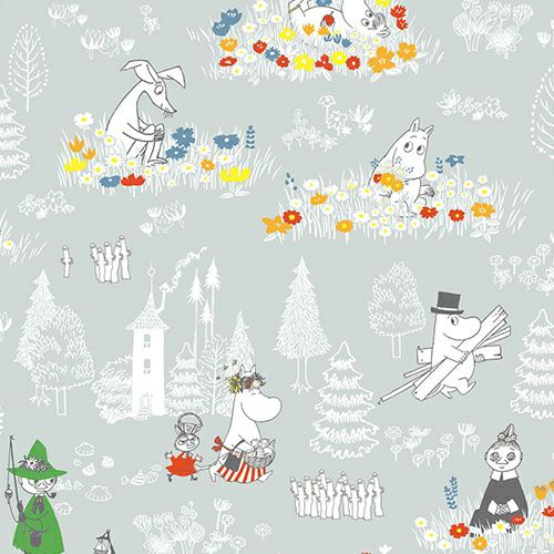 MOOMINBABYベビーふとんミニ7点セット（ミスティグレー）＜取り寄せ品＞【ラッピング対象外】