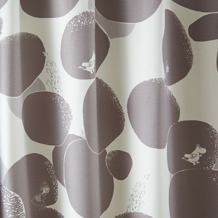 Blackout curtain 135cm length 1 piece (rock pattern/dark gray) A1009 <Order item>