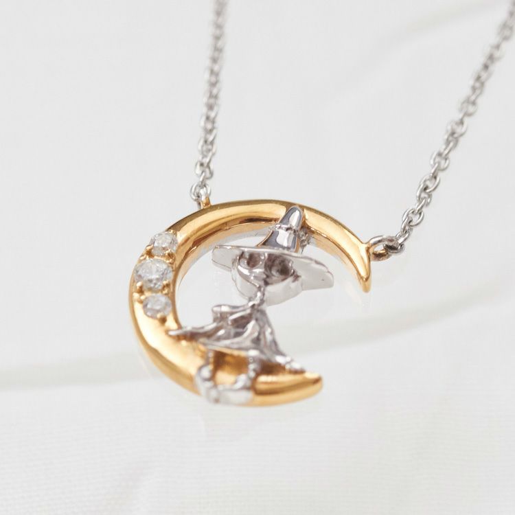 Silver pendant (Moon &amp; Snufkin) MLNSL0002 <Order item>