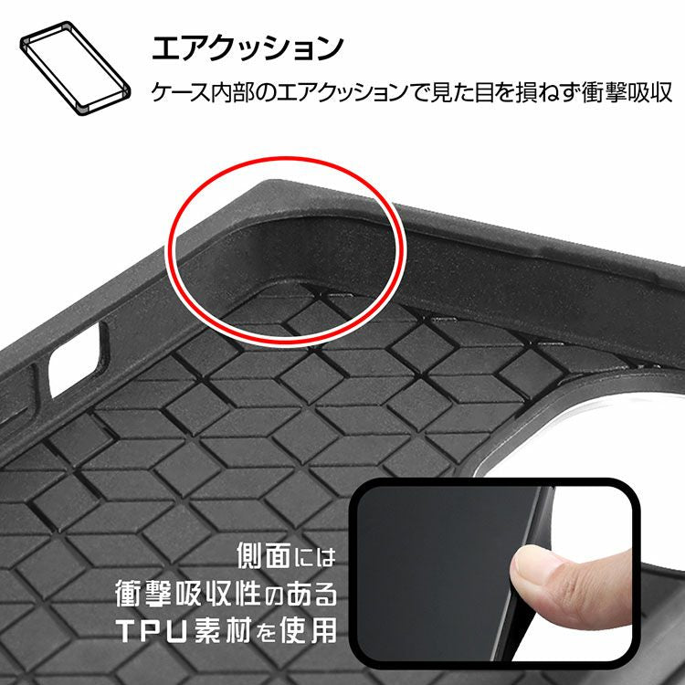 Shockproof Hybrid Case KAKU [Compatible with iPhone 13 Pro Max] (MOOMIN OUTDOORS/Mountains Green) IQ-AP33K3TB/MT9