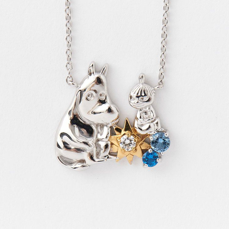 スターシルバーペンダント（ムーミン＆リトルミイ）MLNSK0001＜取り寄せ品＞