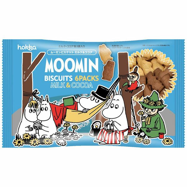 ムーミンビスケット ミルク＆ココア 6袋入り 00640※