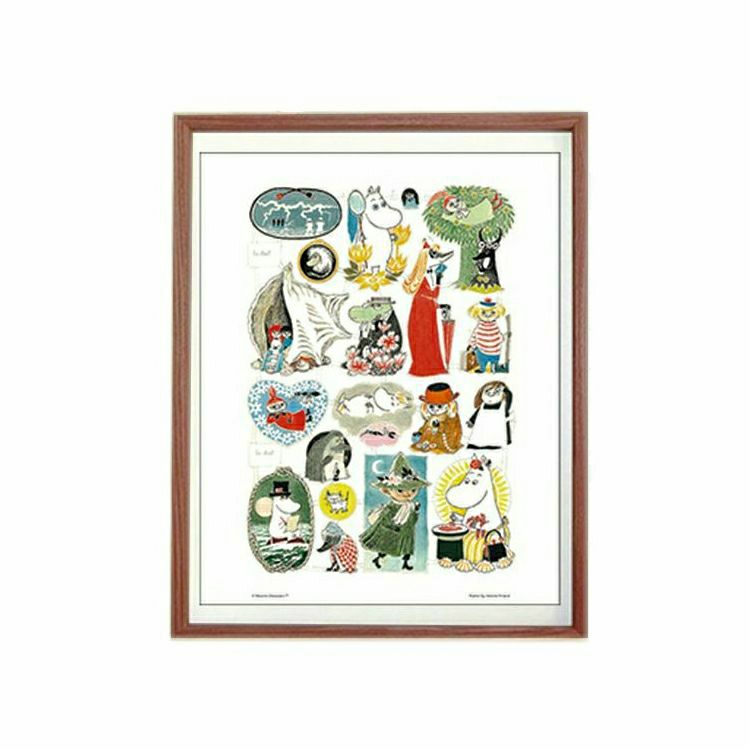 Putinki Color Mini Poster Frame Set (Sugoroku Original Art/Brown) PTK040086