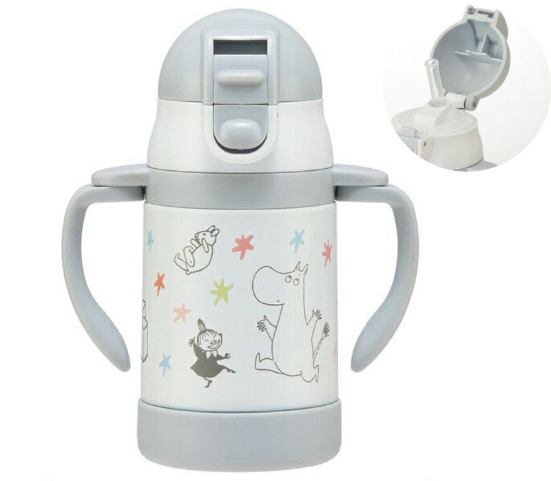 Ultra-light two-handed straw stainless steel bottle (MOOMINBABY/Star) STWM3