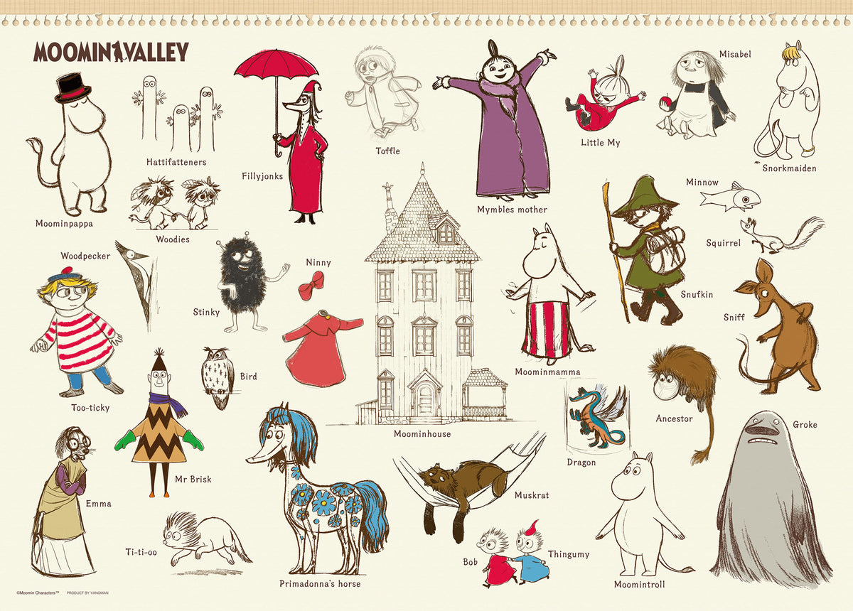 MOOMINVALLEY ジグソーパズル500ピース（スケッチアート）05-1100