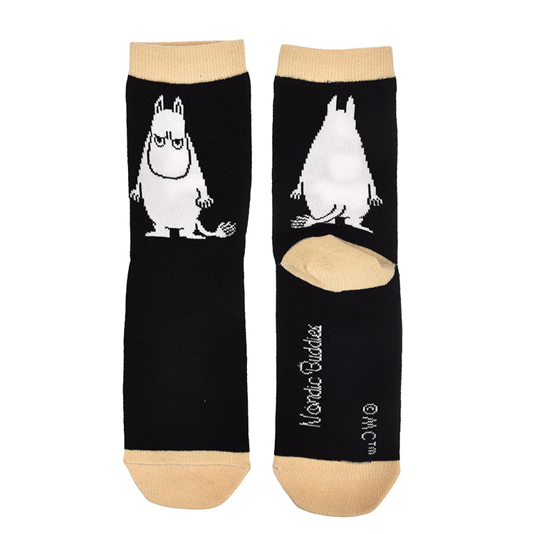 Nordicbuddies 经典袜子（愤怒的姆明/黑色）MOOMIN38R