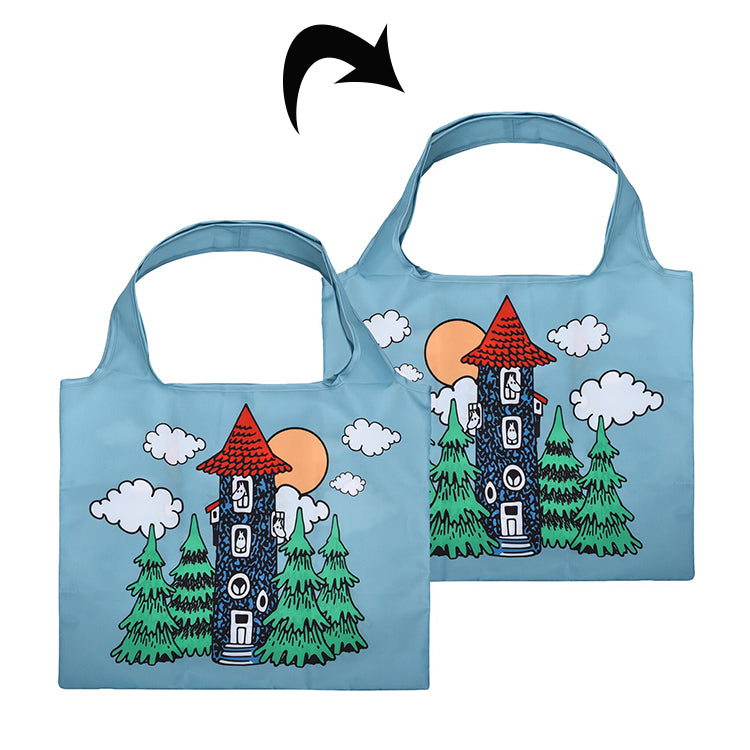 Nordicbuddies ショッピングバッグ（ムーミンハウス/ブルー）MOOMIN122E