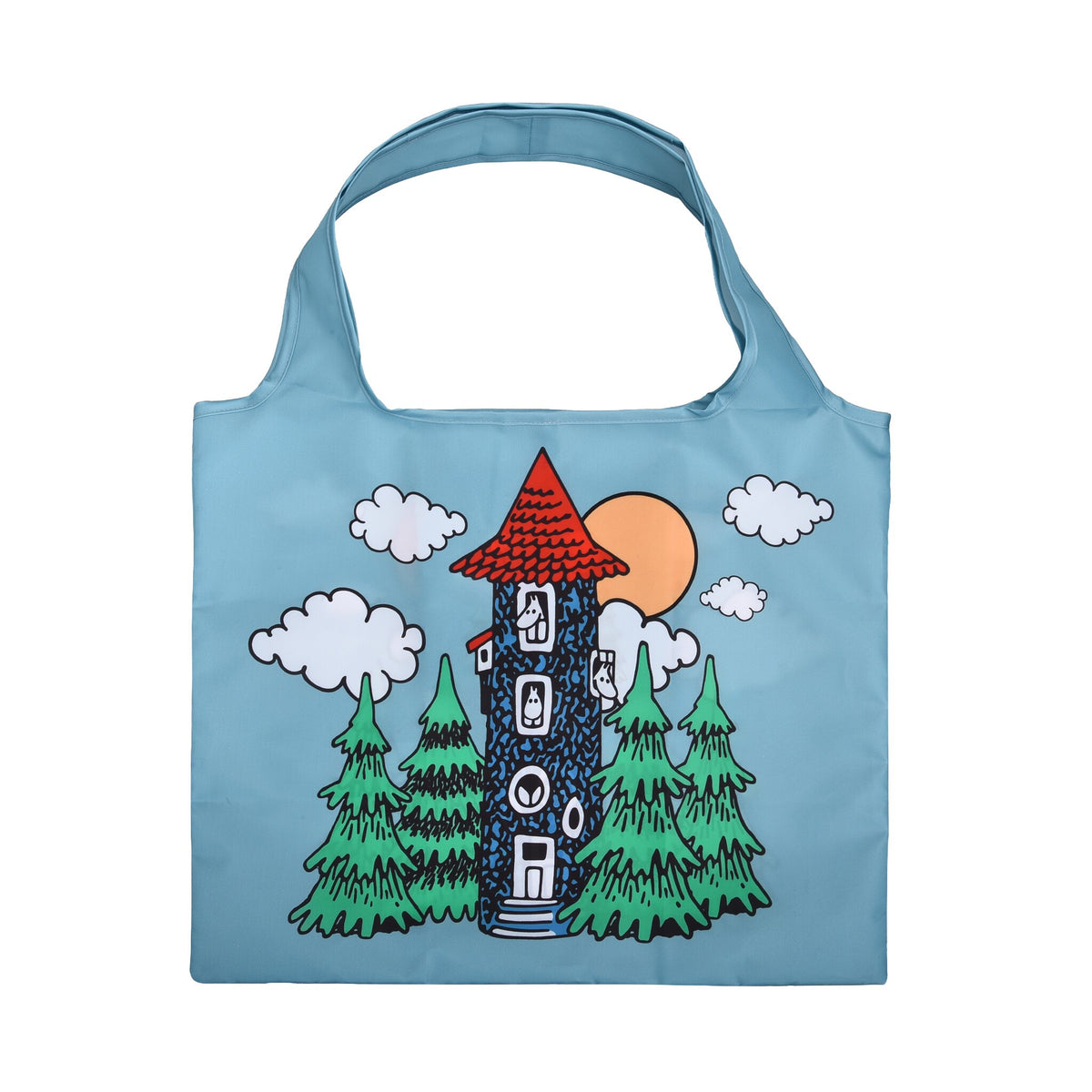 Nordicbuddies ショッピングバッグ（ムーミンハウス/ブルー）MOOMIN122E