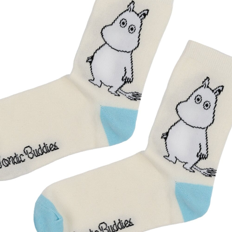 NordicBuddies クラシックソックス（ムーミン/たたずむ/アイボリー&ブルー）MOOMIN20R