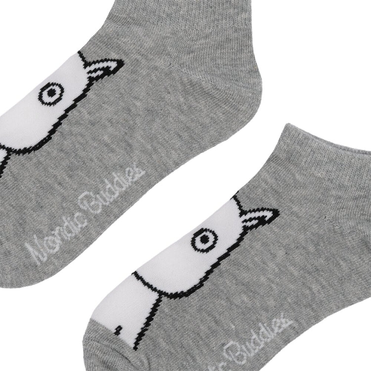 NordicBuddies クラシックアンクルソックス（ムーミン/たたずむ/グレー）MOOMIN37A