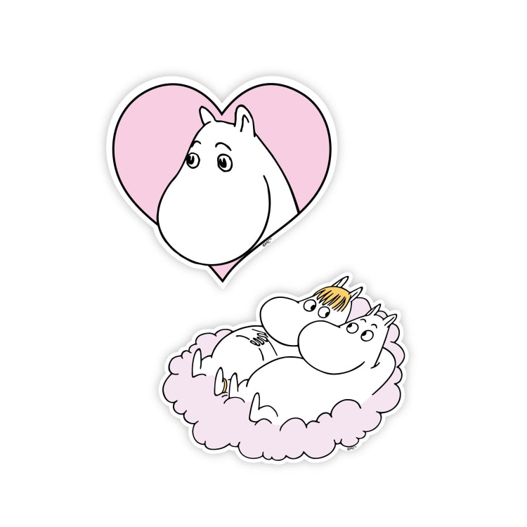 NordicBuddies ステッカーセット（ハート/雲）MOOMIN67J
