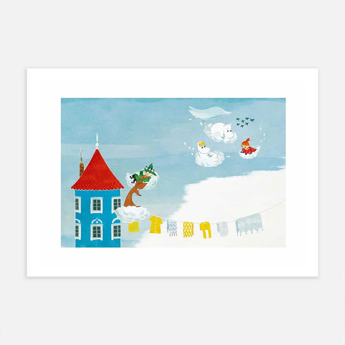 ムーミン グッズ POSTERY ポスター（Moomin Cloud Surfing）PTR040006