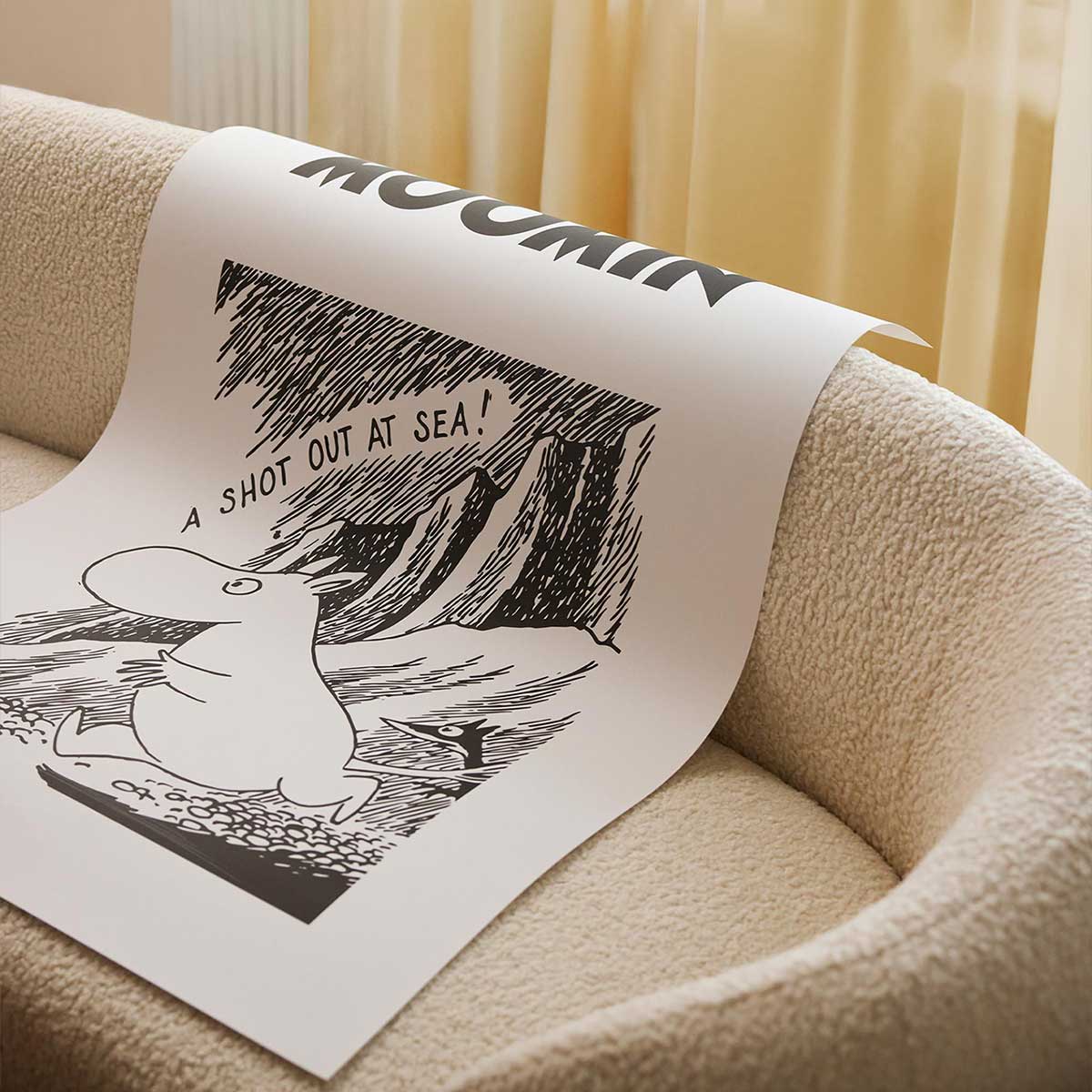 ムーミン グッズ POSTERY ポスター（Moomin A Shot Out At Sea）PTR040013
