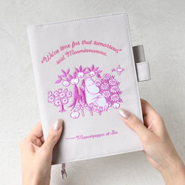 ほぼ日手帳 カバー A5カズン（わたしの庭/pink gray）