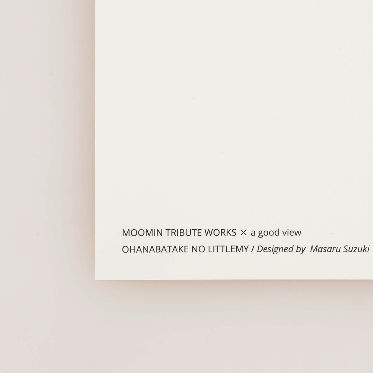 MOOMIN TRIBUTE WORKS×a good view Art Poster Frame Set (Little My in the Flower Garden/Ivory)