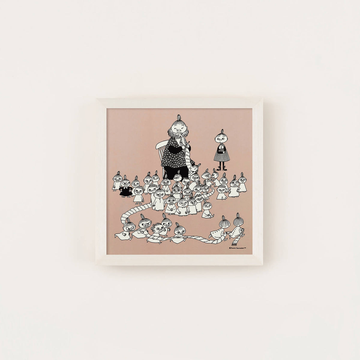 ムーミン公式オンラインショップ MOOMIN TRIBUTE WORKS×a good view アートポスター フレームセット（ミイのマフラー/アイボリー）