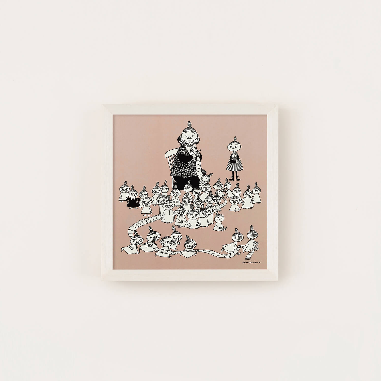ムーミン公式オンラインショップ MOOMIN TRIBUTE WORKS×a good view アートポスター フレームセット（ミイのマフラー/アイボリー）