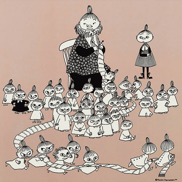 ムーミン公式オンラインショップ MOOMIN TRIBUTE WORKS×a good view アートポスター フレームセット（ミイのマフラー/アイボリー）