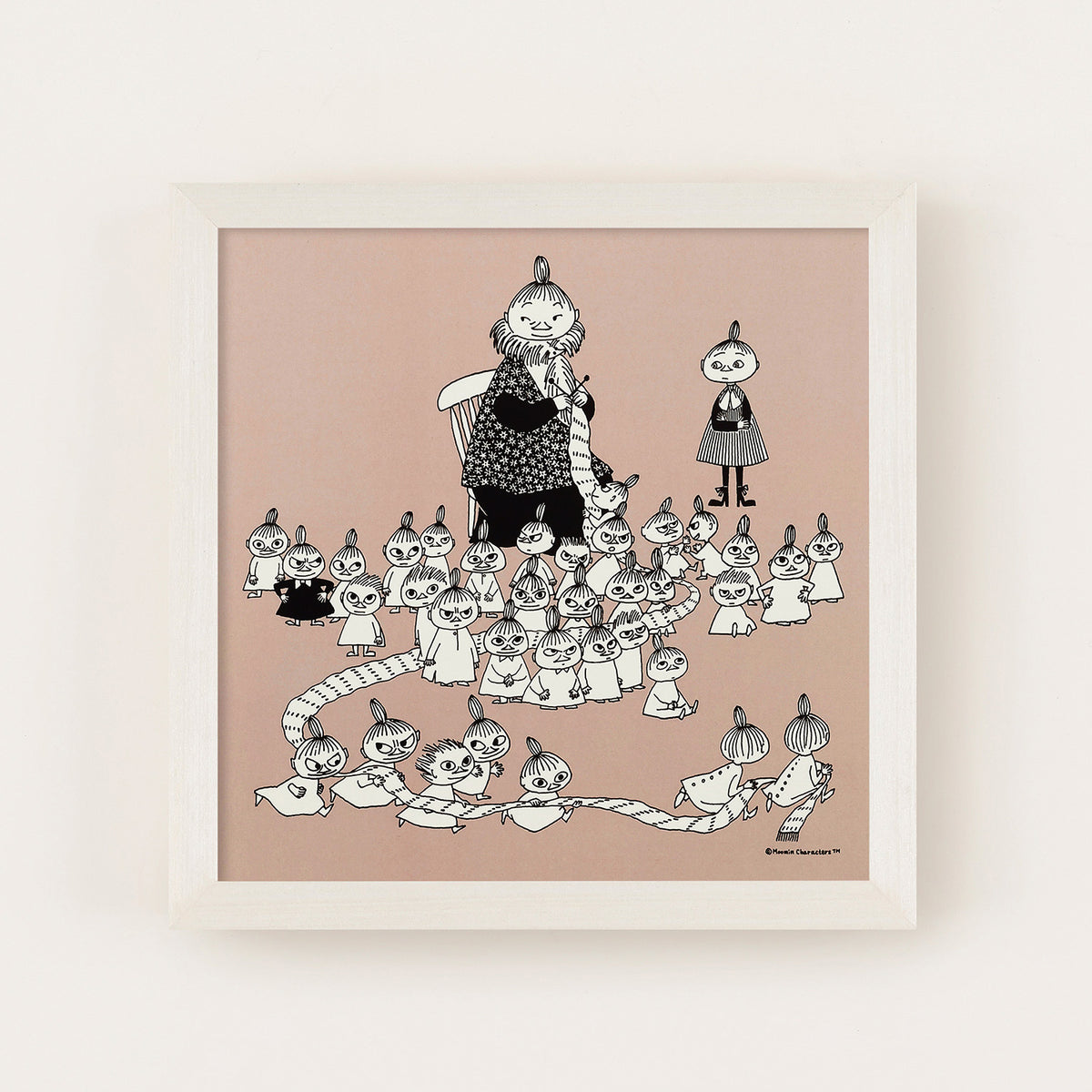 MOOMIN TRIBUTE WORKS×a good view アートポスター フレームセット（ミイのマフラー/アイボリー）