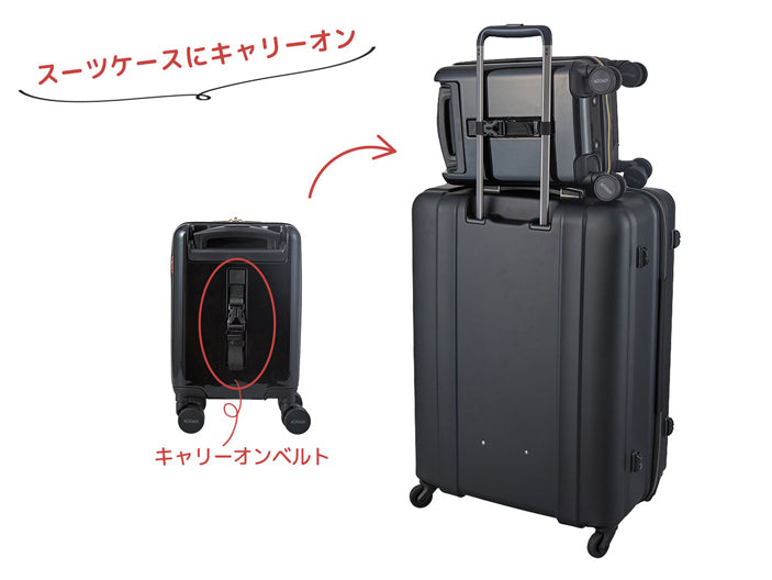 プチキャリー（リトルミイ/ブラック）HAP2343-33MC41【ラッピング対象外】＜取り寄せ品＞