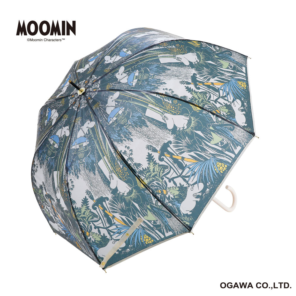 哑光透明雨伞 (姆明一家/黑色) 72072 [不适用于礼品包装]