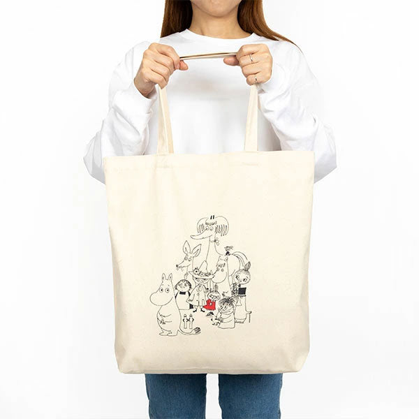 【Amour×MOOMIN】トートバッグ（オールスター/アイボリー）MOR127-55188