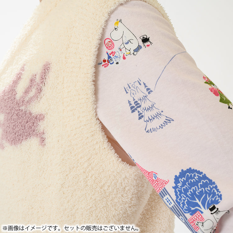 10月下旬頃お届け予定＊【Amour × MOOMIN】モールヤーン ルームベストM～L（A/アイボリー）MOR155-64241＜予約商品＞