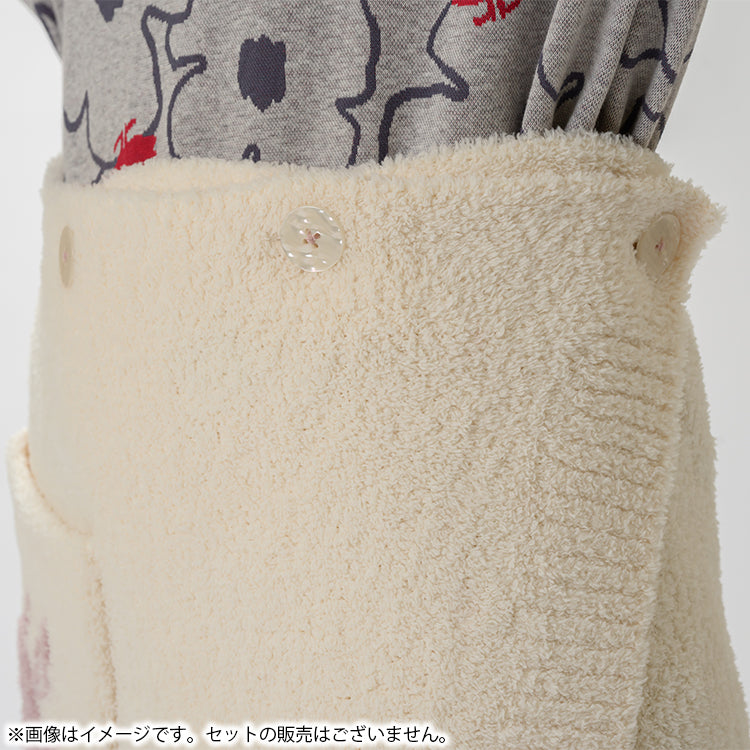 10月下旬頃お届け予定＊【Amour × MOOMIN】モールヤーン 巻きスカートM～L（A/アイボリー）MOR158-64227＜予約商品＞