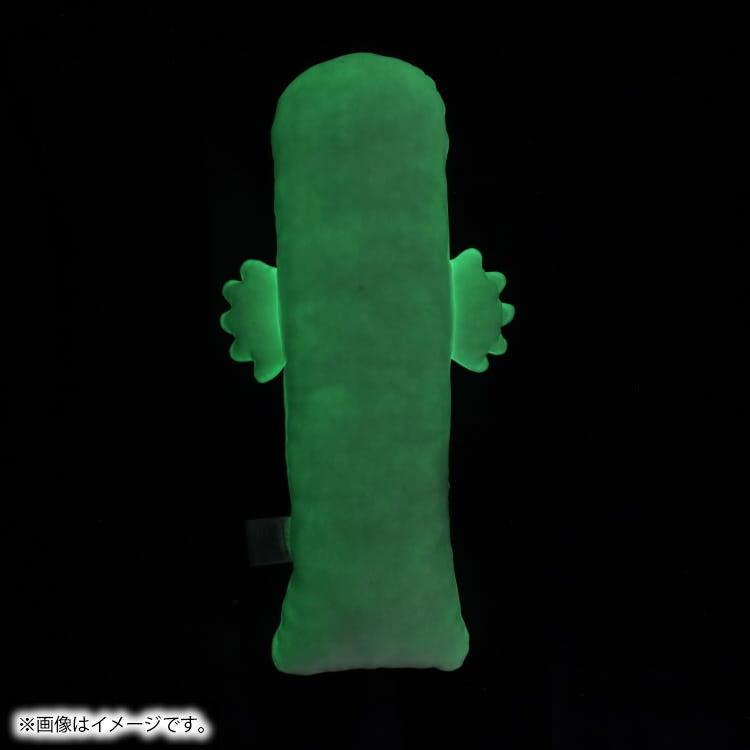 6月下旬頃お届け予定＊蓄光ダイカットクッション（ニョロニョロ/見つめる）＜予約商品＞