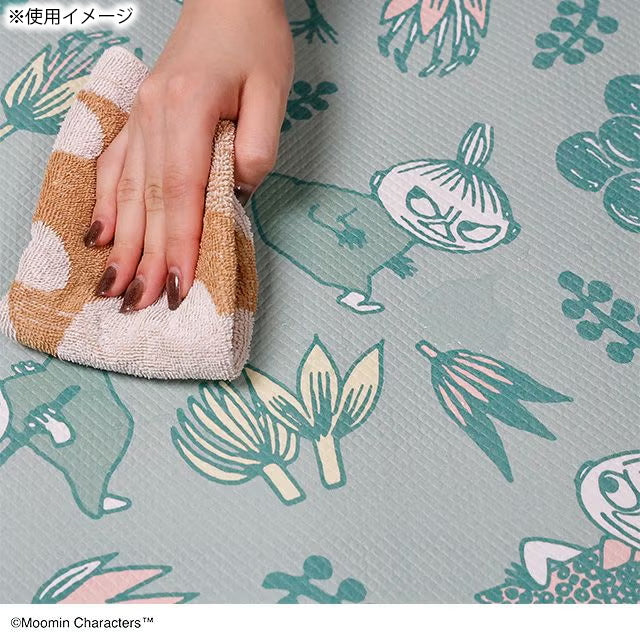 キッチンマット180cm（リトルミイ/ボタニカルグリーン）1455047500