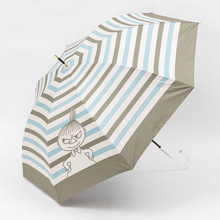 晴雨两用长柄伞 (Little My/Border/Greige) TW25L7640 [不接受礼品包装]