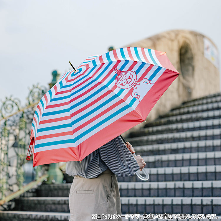 晴雨两用长柄伞 (Little My/Border/Greige) TW25L7640 [不接受礼品包装]