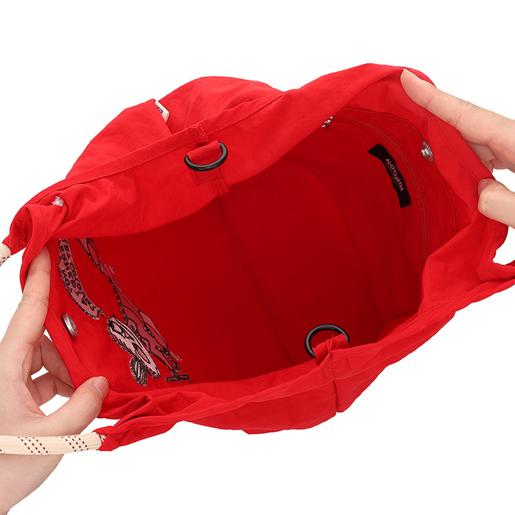 Embroidered 2way bag (Red/Little My) RMPK-02