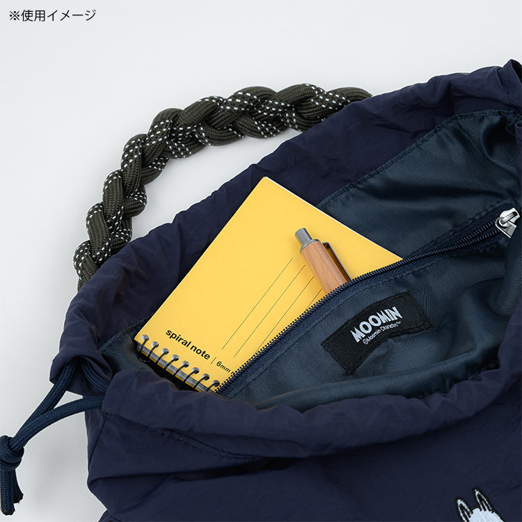 エンブロイ2way巾着バッグ（ネイビー/グループ）RMPK-05