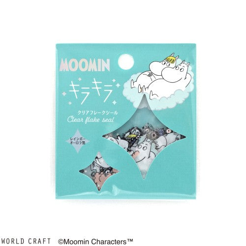Sparkling Clear Flake Stickers (Moomin and Snorkmaiden) MOKFS-109