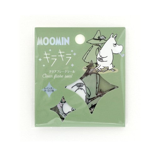 Sparkling Clear Flake Stickers (Moomin and Snufkin) MOKFS-111