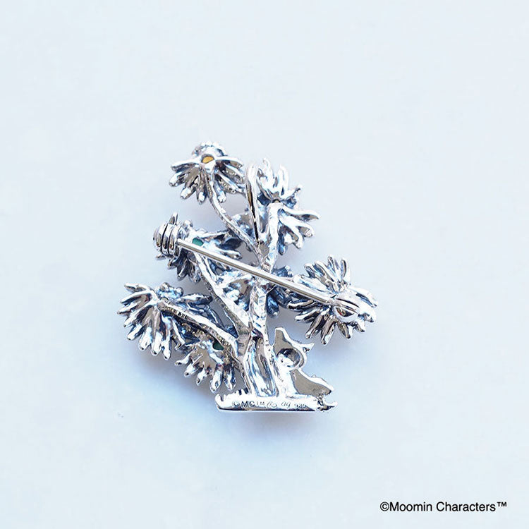 Brooch pendant top (Snufkin standing in the shade of a tree) 406C0015-TY <Special order item>