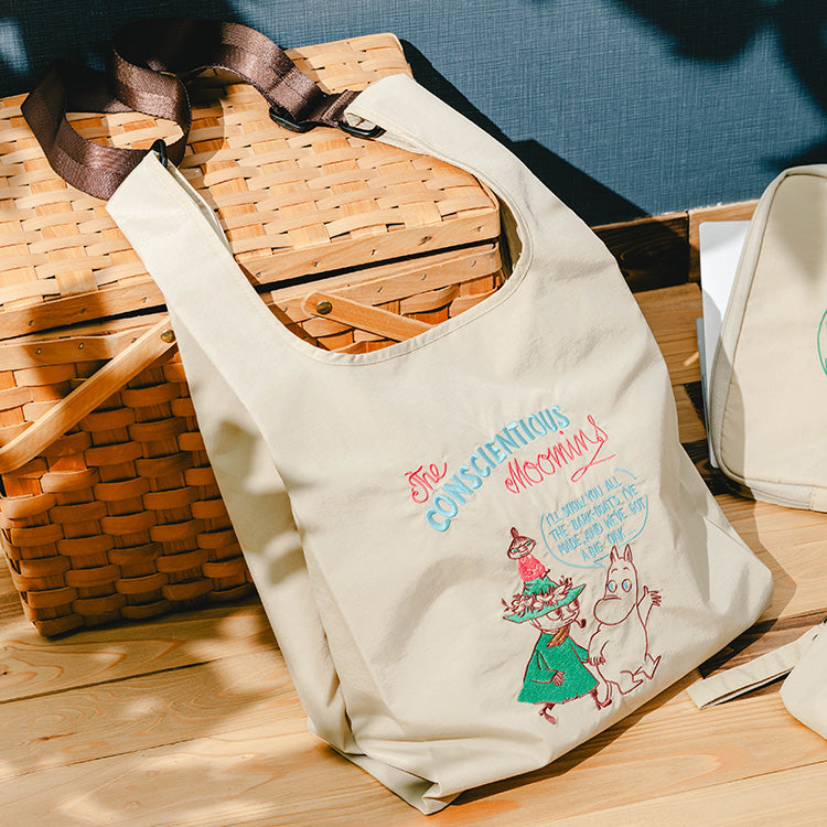 ムーミン グッズ刺しゅう2WAYバッグ（BE）【公式限定】