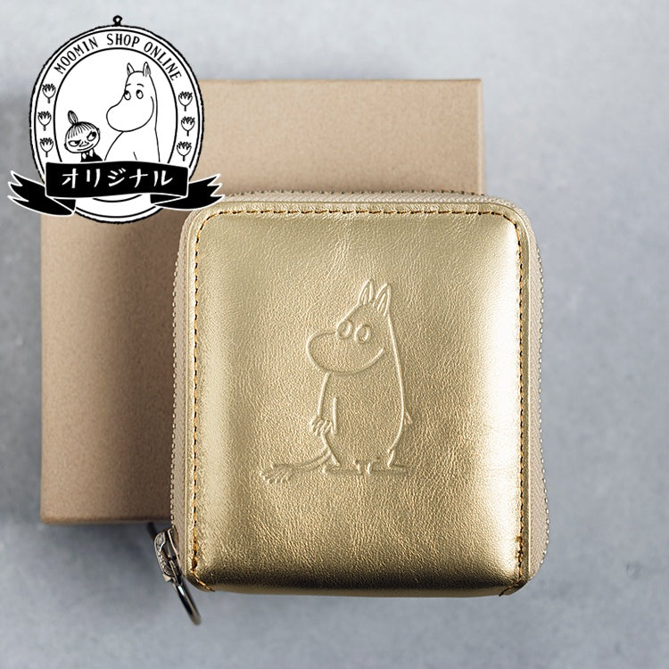 TONE ROUND WALLET M（ゴールドムーミン）【オリジナル】
