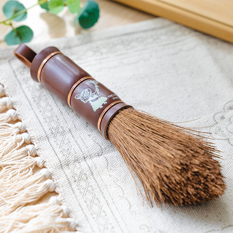 Broom craft 棕櫚手箒 柿渋はりみ塵取りセット（ブラウン）【公式限定】
