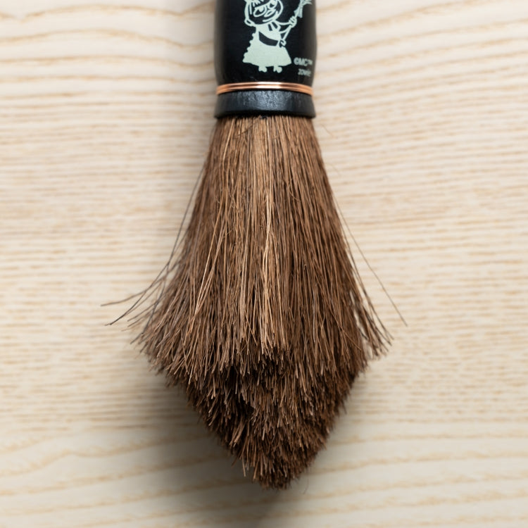 Broom craft 棕櫚手箒 柿渋はりみ塵取りセット（ブラック）【公式限定】