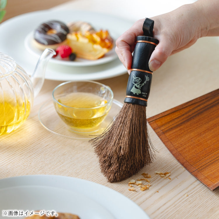 Broom craft 棕櫚手箒 柿渋はりみ塵取りセット（ブラック）【公式限定】