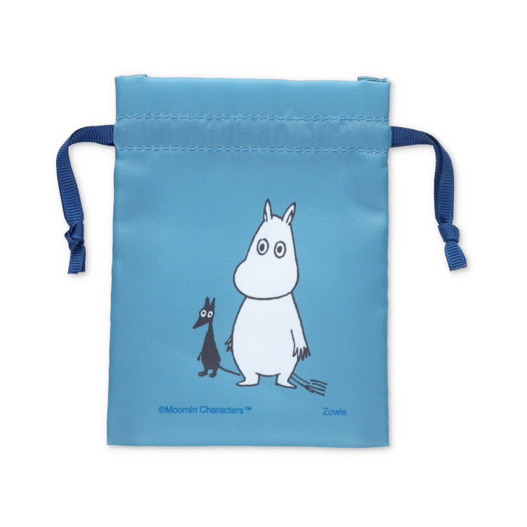 Delivery scheduled for mid-July * Tiny Drawstring Bag (Moomin/BL) 1684 <Pre-order item>