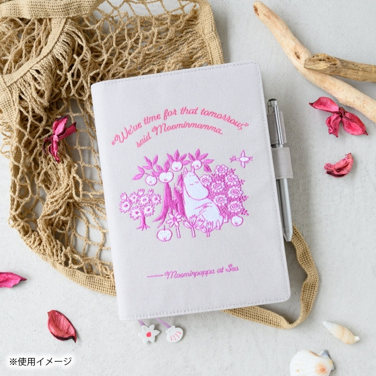 ほぼ日手帳 カバー A5カズン（わたしの庭/pink gray）