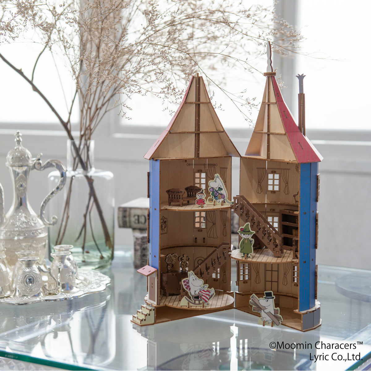 木制艺术 ki-gu-mi 姆明屋 3D 拼图