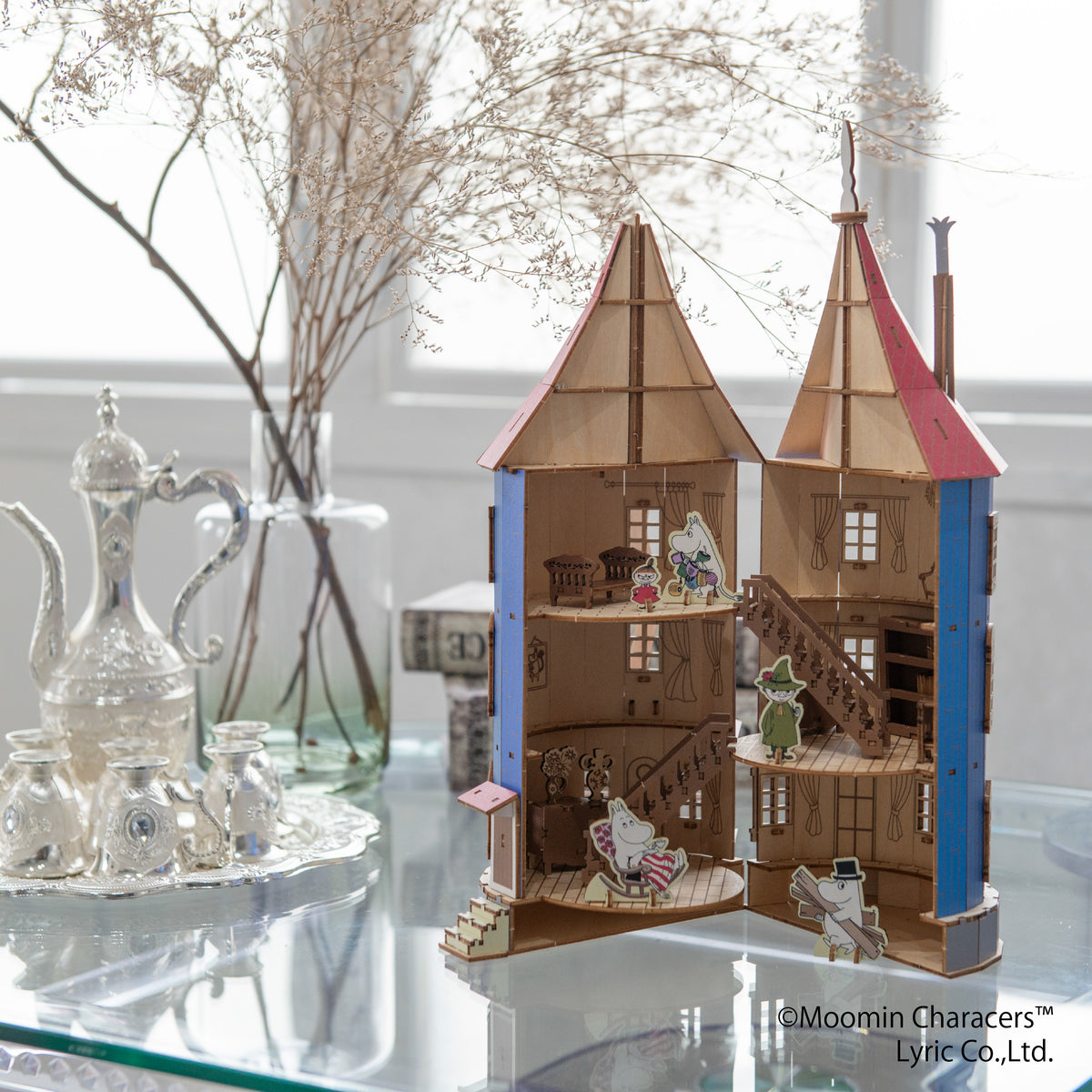 木制艺术 ki-gu-mi 姆明屋 3D 拼图