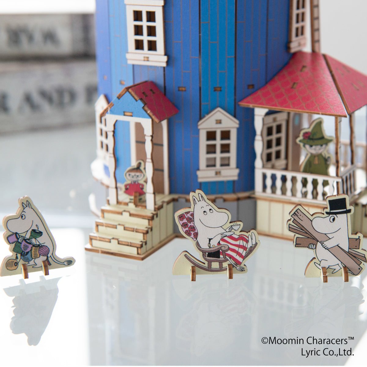 木制艺术 ki-gu-mi 姆明屋 3D 拼图