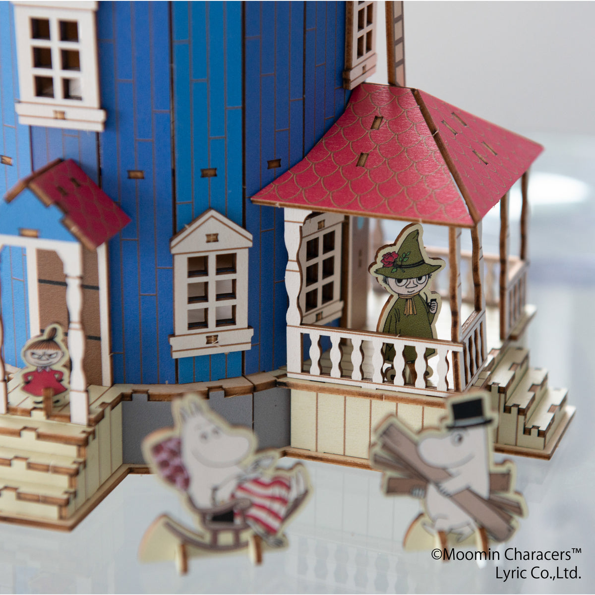 木制艺术 ki-gu-mi 姆明屋 3D 拼图